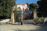 Mario Capocefalo and Bob's daughter Laura Brown in front of house