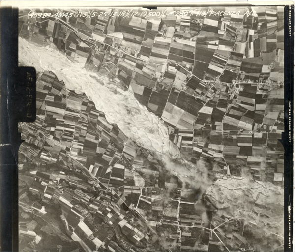 <p> Mission No. 43, 5-25-44, was directed at the Placenza Airdrome A-D in the Po River Valley of North Italy to destroy German aircraft on the ground with a large concentration of fragmentation ( frag ) bombs on runways, hangers and repair facilities.</p> 459th Bombardment Group Mission to Piacenza, Italy A-D on 05/25/1944
